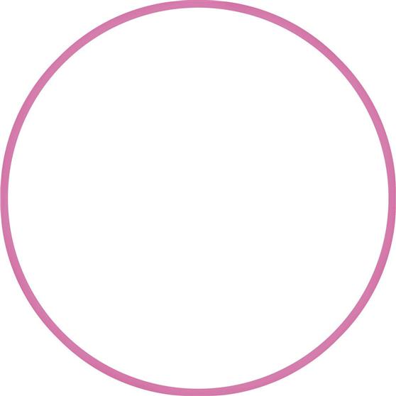 Amila Στεφάνι Ρυθμικής με Διάμετρο 70cm Ροζ