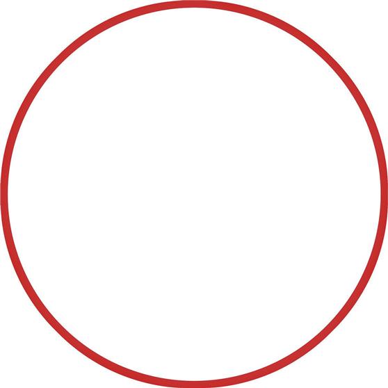 Amila Στεφάνι Ρυθμικής με Διάμετρο 76cm Κόκκινο