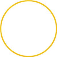 Amila Στεφάνι Ρυθμικής με Διάμετρο 80cm Κίτρινο