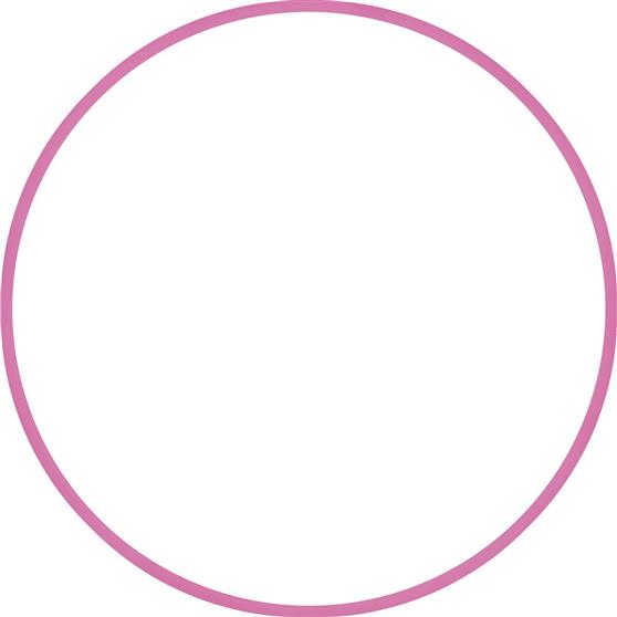 Amila Στεφάνι Ρυθμικής με Διάμετρο 80cm Ροζ