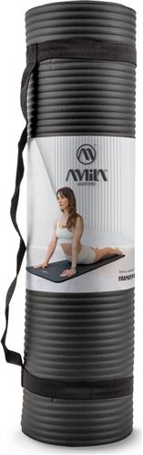 Amila Στρώμα Γυμναστικής Yoga-Pilates Μαύρο 183x63x1.5cm 81776