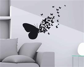 Ango Διακοσμητικό Αυτοκόλλητο Τοίχου Butterflies Silhouettes 72x58cm