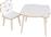 ArteLibre Amahle Σετ Παιδικό Τραπέζι με Καρέκλες από Ξύλο Λευκό 14870186