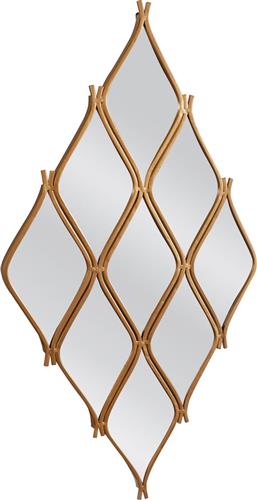 ArteLibre Amrod Καθρέπτης Τοίχου με Χρυσό Μεταλλικό Πλαίσιο 85x53cm