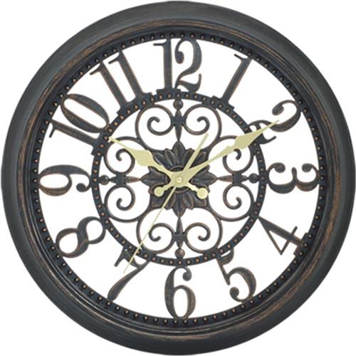 ArteLibre Αντικέ Ρολόι Τοίχου Πλαστικό Μαύρο 35.5cm 14740041