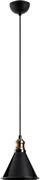 ArteLibre Anushka Μοντέρνο Κρεμαστό Φωτιστικό Μονόφωτο Καμπάνα σε Μαύρο Χρώμα 14301025