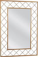 ArteLibre Aravorn Καθρέπτης Τοίχου με Χρυσό Μεταλλικό Πλαίσιο 80x55cm