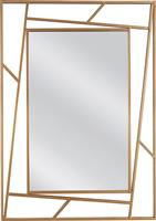 ArteLibre Arod Καθρέπτης Τοίχου με Χρυσό Μεταλλικό Πλαίσιο 80x60cm