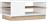 ArteLibre Asseconia Ορθογώνιο Τραπεζάκι Σαλονιού Ξύλινο Λευκό-Sonoma Μ90xΠ60xΥ41cm 14970002