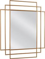 ArteLibre Aule Καθρέπτης Τοίχου με Χρυσό Μεταλλικό Πλαίσιο 80x65cm