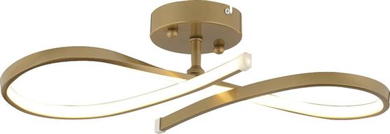 ArteLibre Auriga Μεταλλική Πλαφονιέρα Οροφής με Ενσωματωμένο LED σε Χρυσό χρώμα 52cm 14780175