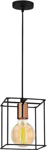 ArteLibre Ayla Μοντέρνο Κρεμαστό Φωτιστικό Μονόφωτο με Ντουί E27 σε Μαύρο Χρώμα 14301031