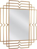 ArteLibre Baldor Καθρέπτης Τοίχου με Χρυσό Μεταλλικό Πλαίσιο 90x70cm