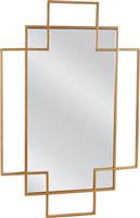 ArteLibre Bor Καθρέπτης Τοίχου με Χρυσό Μεταλλικό Πλαίσιο 60x90cm