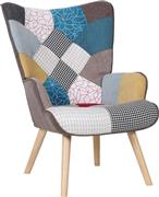 ArteLibre Briar Πολυθρόνα Patchwork 96x69x73cm