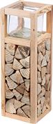 ArteLibre Catasta Κηροπήγιο Γυάλινο σε Καφέ Χρώμα 14x14x40cm 05161068