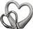 ArteLibre Διακοσμητική Καρδιά Πορσελάνης Υλικό 6.5x24.7x19.5cm 05160153