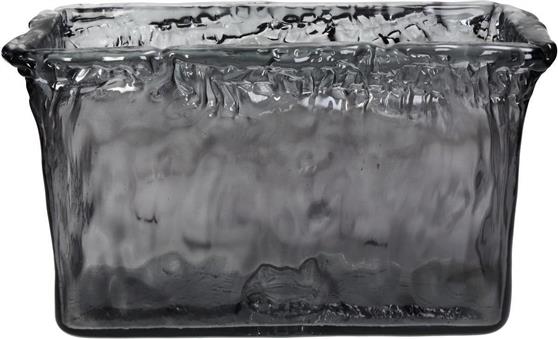 ArteLibre Διακοσμητικό Βάζο Γυάλινο Γκρι 33x13x20cm 05155975