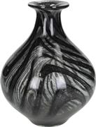 ArteLibre Διακοσμητικό Βάζο Γυάλινο Kal Μαύρο 18.5x18.5x23.5cm 05150086