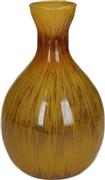 ArteLibre Διακοσμητικό Βάζο Γυάλινο Κίτρινο 16x16x25cm 05154934