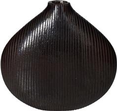 ArteLibre Διακοσμητικό Βάζο Γυάλινο Μαύρο 23.5x7x21.5cm 05150196