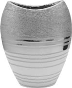 ArteLibre Διακοσμητικό Βάζο Κεραμικό Ασημί 24x29.5cm 05160417