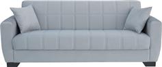 ArteLibre Diego 3S Τριθέσιος Καναπές Κρεβάτι με Αποθηκευτικό Χώρο Γκρι 213x78cm