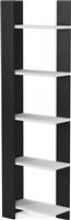 ArteLibre Ebora Βιβλιοθήκη Λευκό-Μαύρο 45x25x160cm 14970025