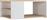 ArteLibre Ebronanto Ορθογώνιο Τραπεζάκι Σαλονιού Ξύλινο Λευκό-Φυσικό Μ90xΠ60xΥ40cm 14970026