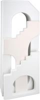 ArteLibre Faccia Διακοσμητικό Βάζο Κεραμικό Λευκό 14x8.5x40cm 05160962