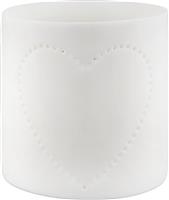 ArteLibre Φαναράκι Πορσελάνης Επιτραπέζιο Λευκό 7cm 05160164