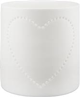 ArteLibre Φαναράκι Πορσελάνης Επιτραπέζιο Λευκό 8cm 05160165