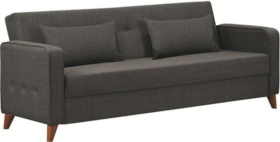ArteLibre Gabriel 3S Τριθέσιος Καναπές Κρεβάτι Γκρι 216x79cm