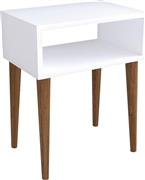 ArteLibre Ganiru Κομοδίνο Ξύλινο Λευκό 45x30x60cm 14870125
