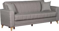 ArteLibre Gerardo Τριθέσιος Καναπές Κρεβάτι Καφέ 210x68cm