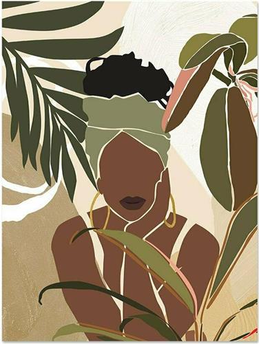 ArteLibre Γυναικεία Φιγούρα Πίνακας σε Καμβά 60x80cm 14690017