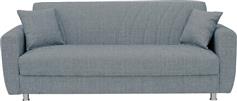 ArteLibre Juan Τριθέσιος Καναπές Κρεβάτι με Αποθηκευτικό Χώρο Γκρι 214x82cm