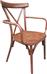 ArteLibre Καρέκλα Εξωτερικού Χώρου Μπαμπού Thomsons Μπαμπού 52x52x87cm 14840075