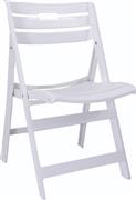 ArteLibre Καρέκλα Εξωτερικού Χώρου Πολυπροπυλενίου Λευκή 48x51x79cm