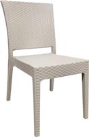 ArteLibre Καρέκλα Εξωτερικού Χώρου Rattan Cappuccino 47x55x87cm