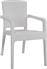 ArteLibre Καρέκλα Εξωτερικού Χώρου Rattan Λευκή 58x55x87cm