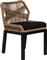ArteLibre Καρέκλα Εξωτερικού Χώρου Rattan Lisbon με Μαξιλάρι Μπεζ-Μαύρο 50x58x77cm 14840045