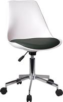 ArteLibre Καρέκλα Γραφείου Κυβέλη Λευκή-Μαύρη