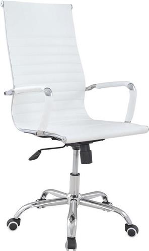 ArteLibre Καρέκλα Γραφείου με Ανάκλιση Διώνη Λευκή