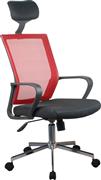 ArteLibre Καρέκλα Γραφείου με Μπράτσα Φοίβη Κόκκινη-Μαύρη