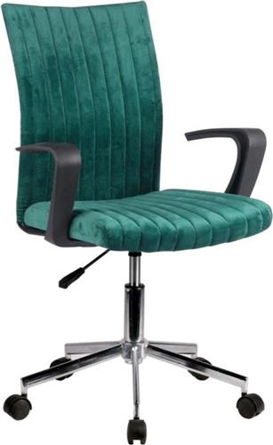 ArteLibre Καρέκλα Γραφείου με Μπράτσα Roxy Πράσινη Βελούδο
