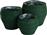 ArteLibre Κασπώ σε Πράσινο Χρώμα 34x36cm Σετ 3τμχ 05150824