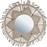 ArteLibre Καθρέπτης Τοίχου με Μπεζ Υφασμάτινο Πλαίσιο Μήκους 48cm 05150163