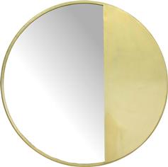 ArteLibre Καθρέπτης Τοίχου με Χρυσό Μεταλλικό Πλαίσιο 40x40cm 05151953
