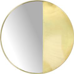 ArteLibre Καθρέπτης Τοίχου με Χρυσό Μεταλλικό Πλαίσιο 60x60cm 05151954